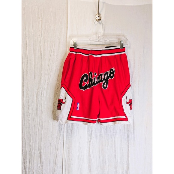 Just Don Other - Just Don Chicago Bulls 1997-98 Basketball Shorts Medium Red Sewn On Logo Retro